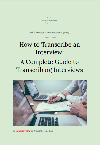 how to interview transcribing