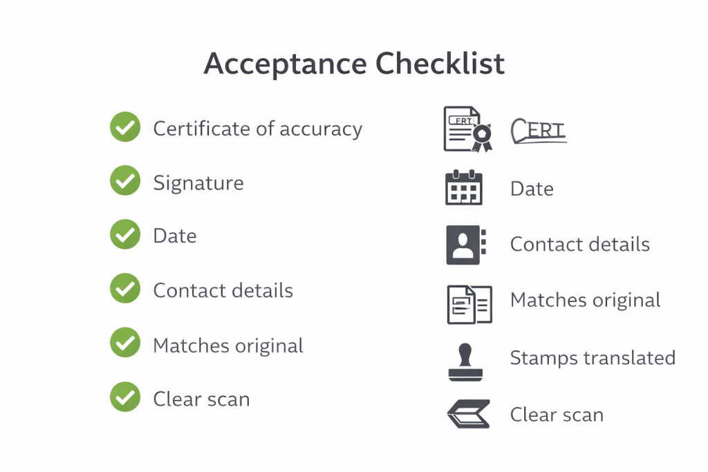 PDF stamped translation acceptance checklist Are Digital Stamps Accepted on Translations? (Digital Stamped Translation Guide) Locate Translate