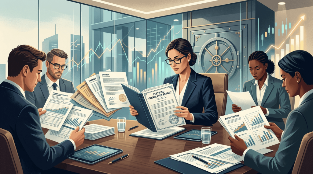 10 industries requiring certified translation Financial services and investor reporting