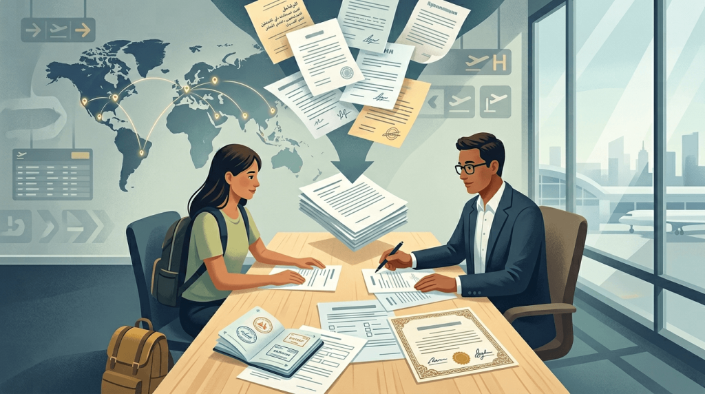 10 industries requiring certified translation Immigration and visa services